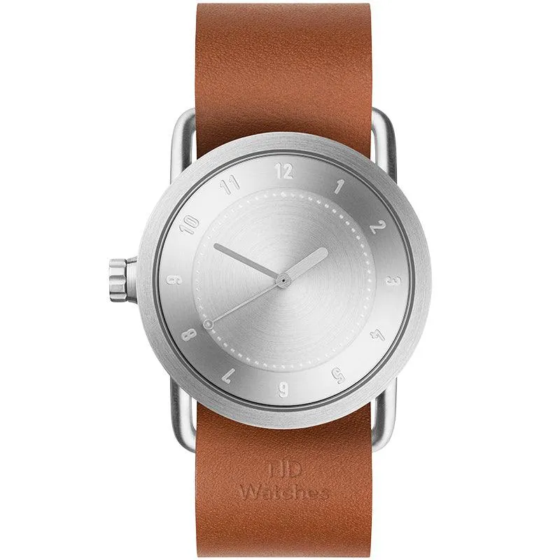 TID No.1 Steel Dial / Natural Leather Strap / Steel Buckle