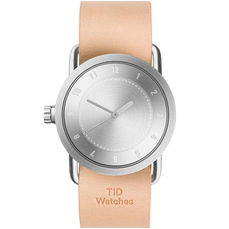 TID No.1 Steel Dial / Natural Leather Strap / Steel Buckle