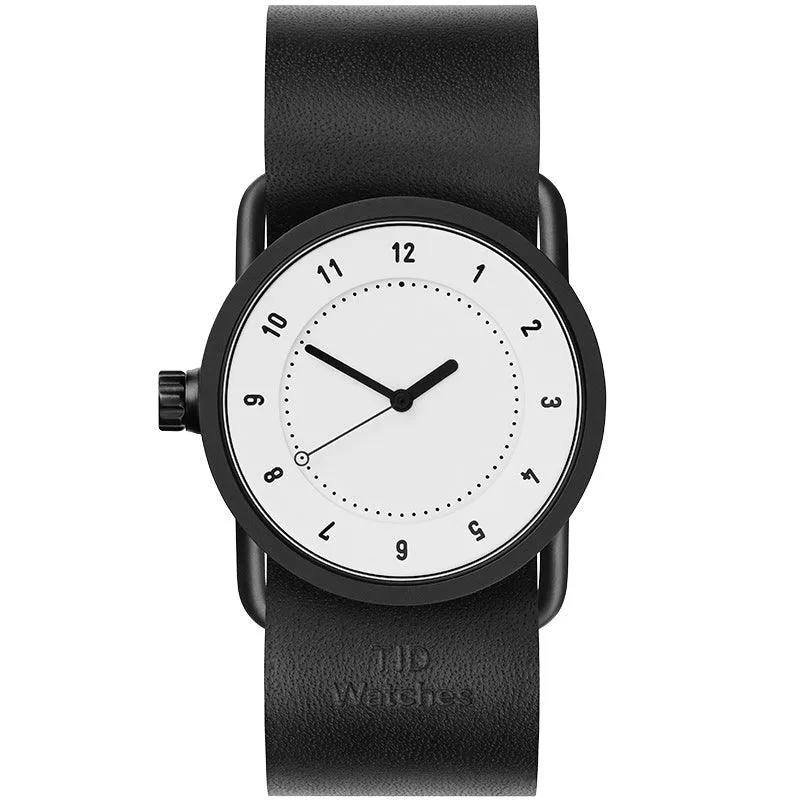 TID No.1 White Dial / Black Leather Strap / Black Buckle