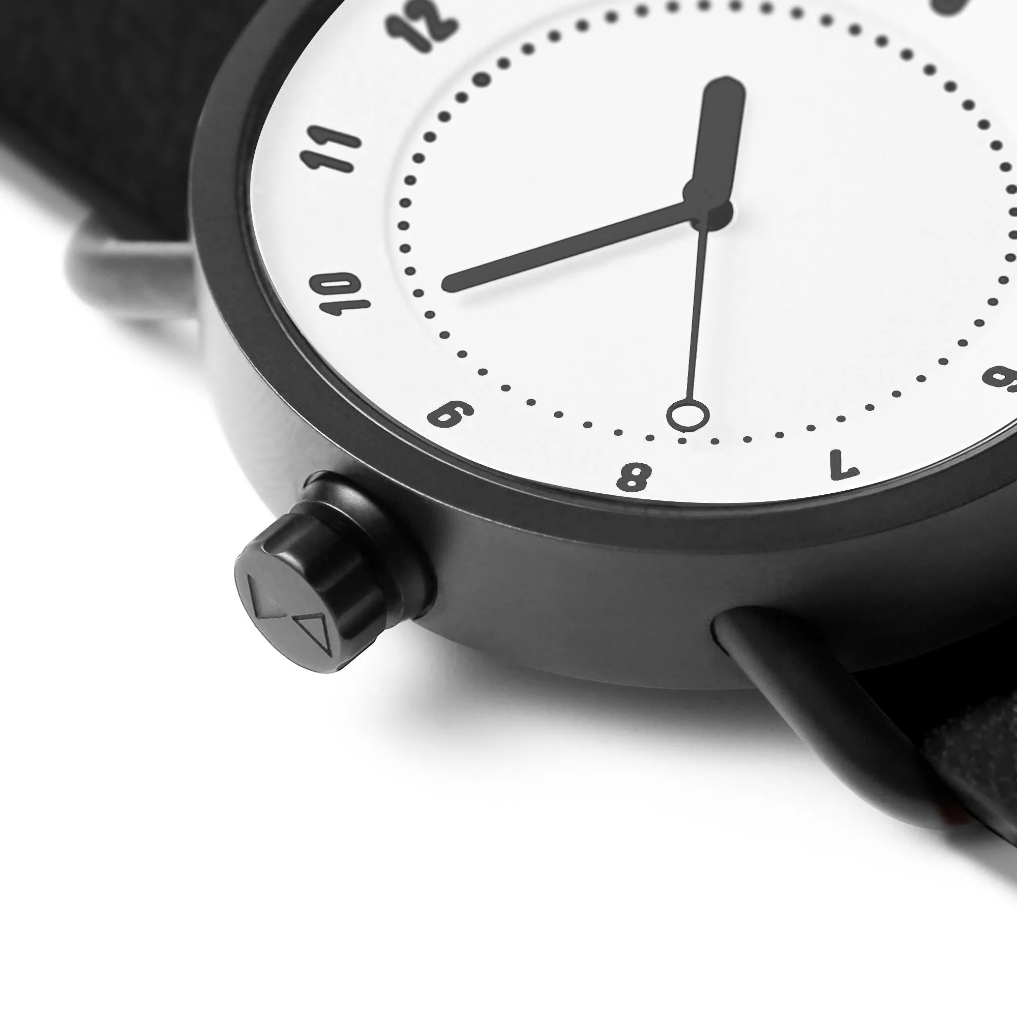 TID No.1 White Dial / Black Leather Strap / Black Buckle