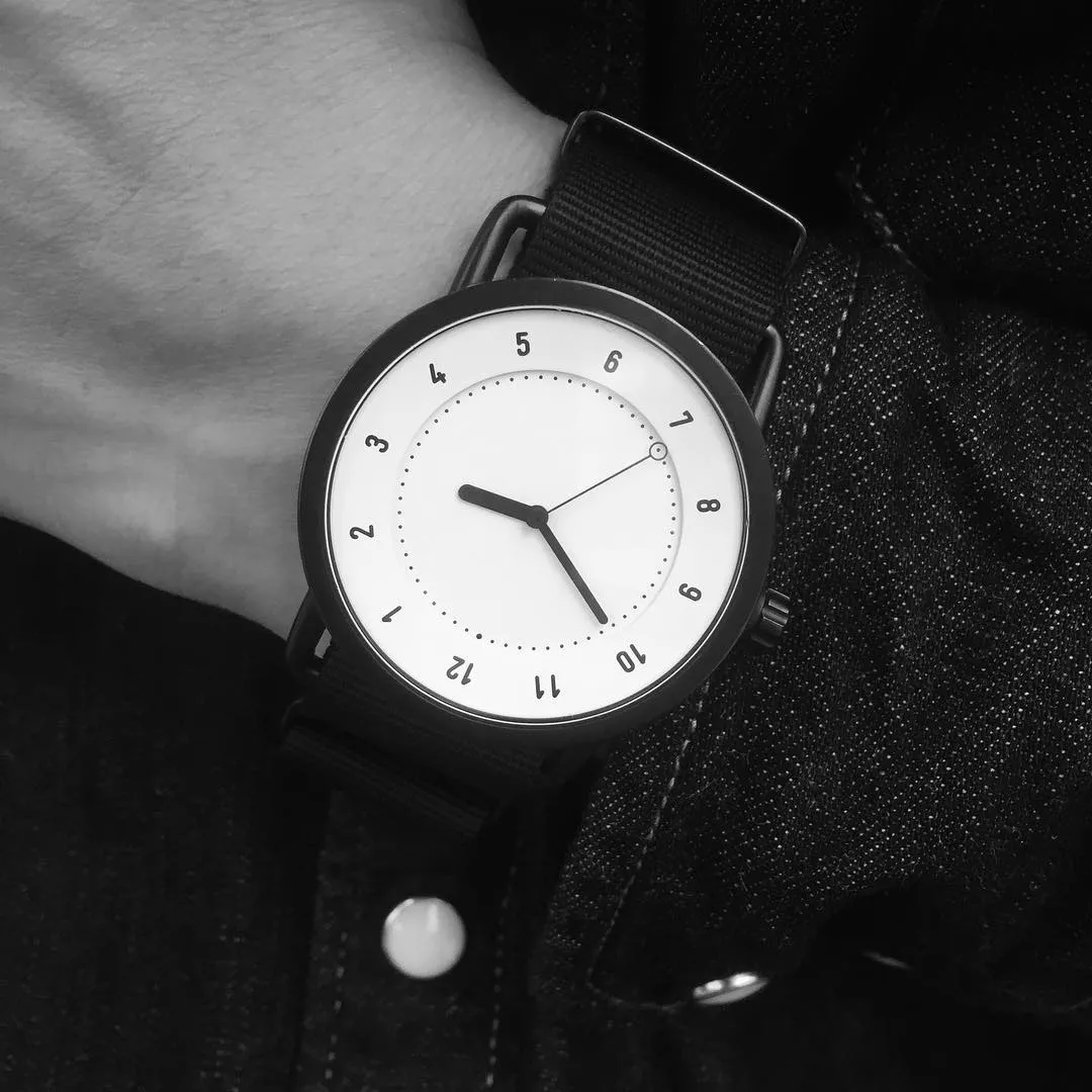 TID No.1 White Dial / Black Nylon Strap / Black Buckle