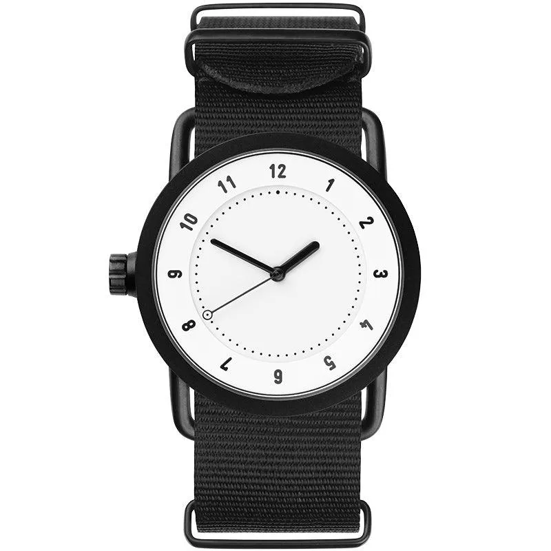 TID No.1 White Dial / Black Nylon Strap / Black Buckle