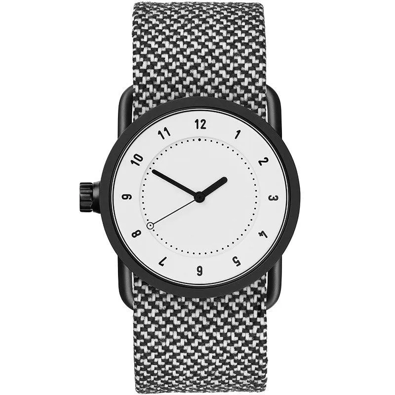 TID No.1 White Dial / Black Nylon Strap / Black Buckle