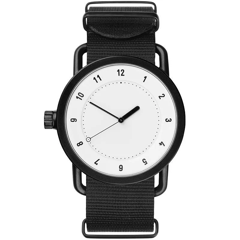 TID No.1 White Dial / Black Nylon Strap / Black Buckle