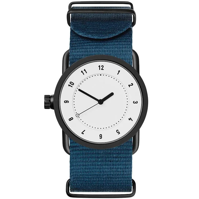 TID No.1 White Dial / Black Nylon Strap / Black Buckle