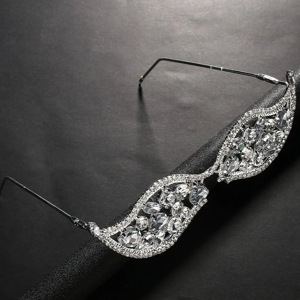 Trendy Crystal Geometric Rhinestone Sunglasses