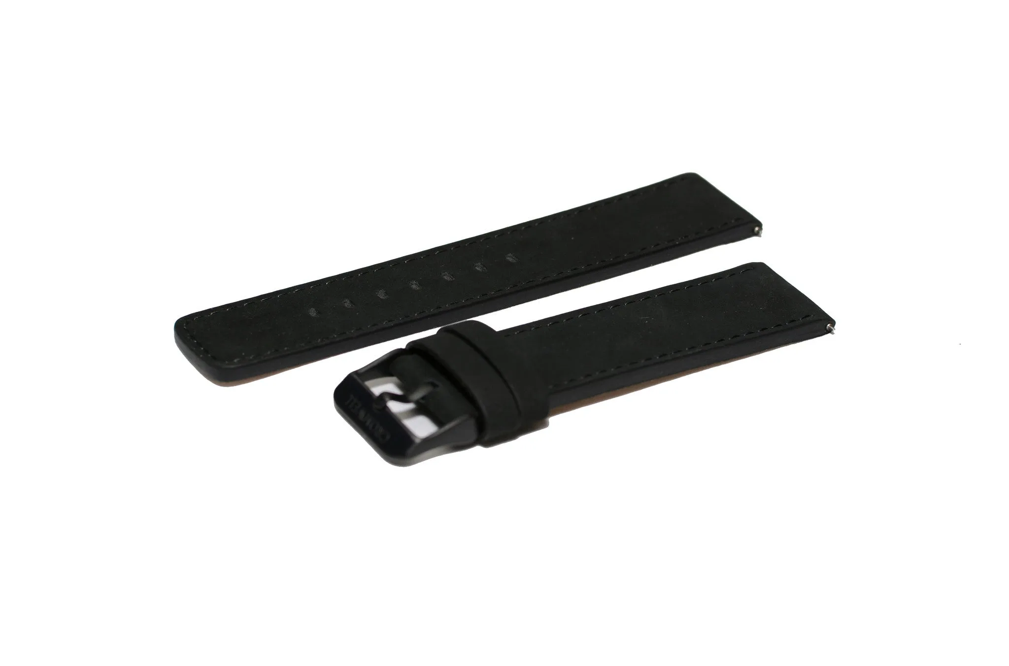 Watch Band- 22mm Matte Black w/black buckle (For 44mm and 48mm watch cases)